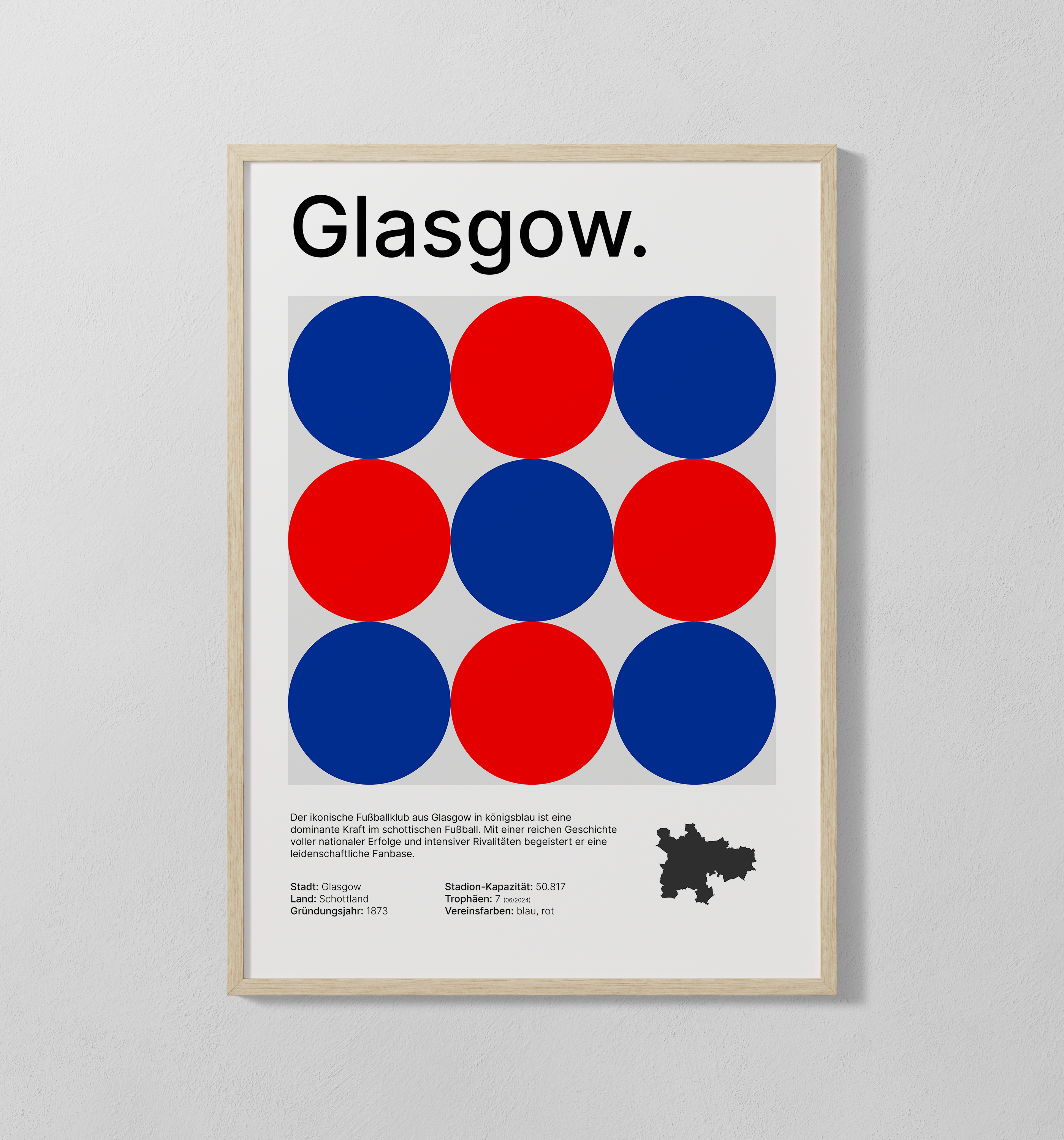 Glasgow blau | Poster